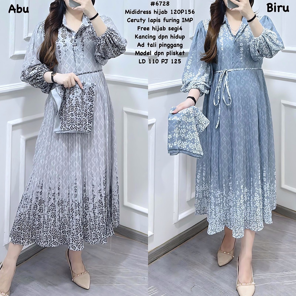 6728 Midi dress Hijab
