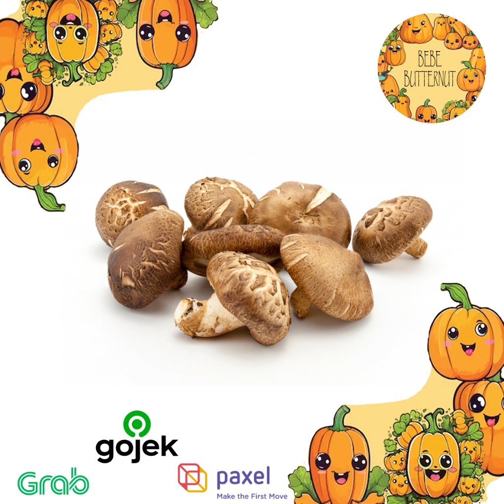 

jamur Shitake - shitake mushroom-shitake import-china -200gr