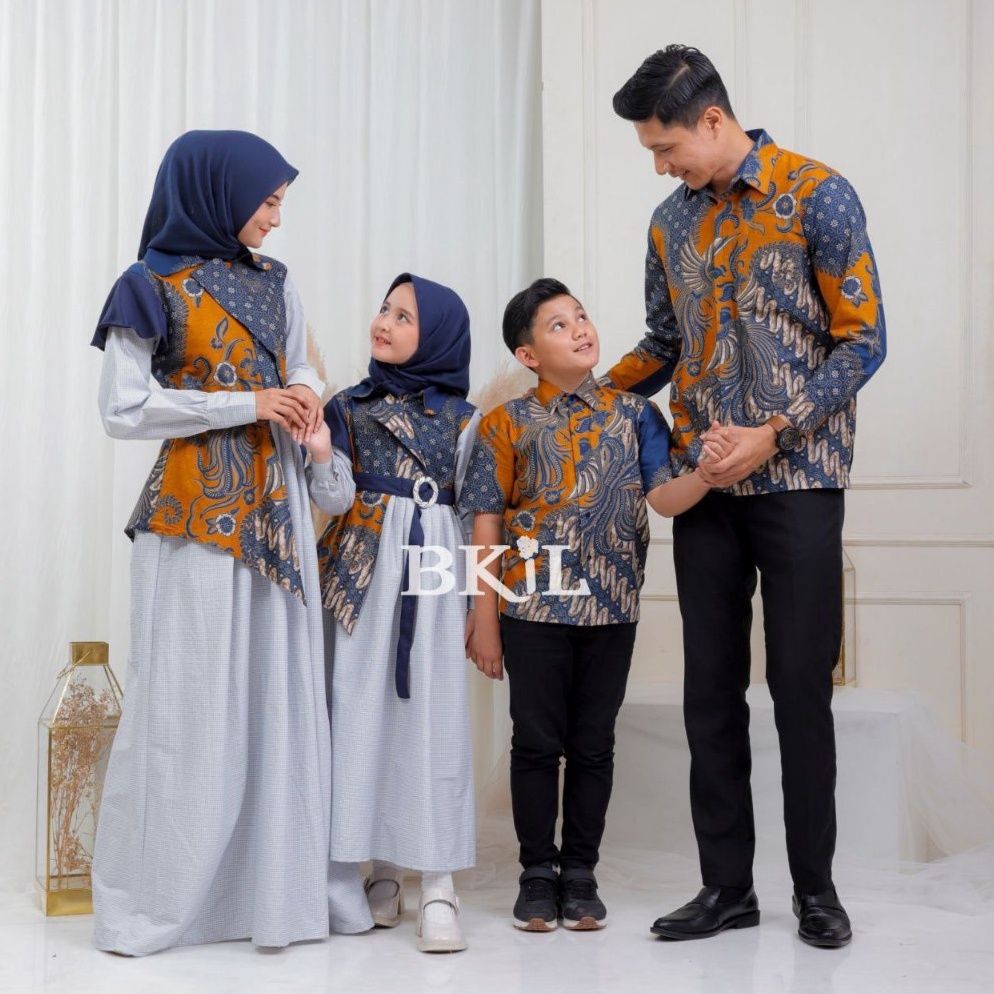 ART S65S Baju Lebaran 224 Couple Keluarga Pasangan Suami Istri Dan Anak Laki Laki New Motif Raya Ser