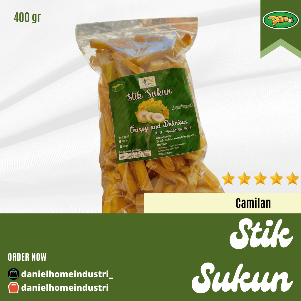 

Stik Sukun 350gr By Daniel Home Industri
