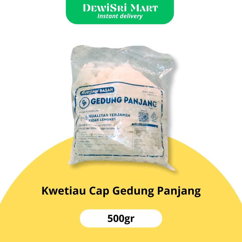 

Kwetiau cap gedung panjang 500gr - Dewi Sri Mart