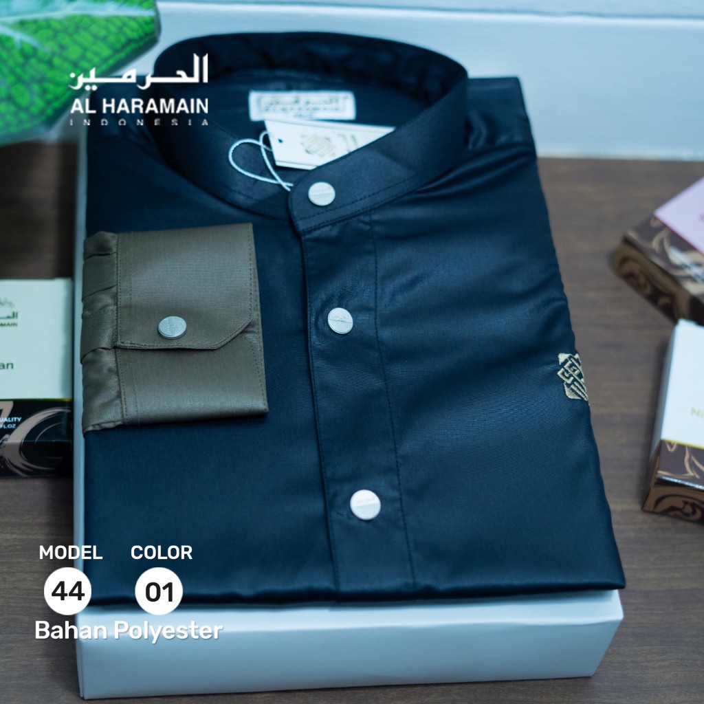 Baju Koko Al Haramain Original Premium Kombinasi Dingin TP3