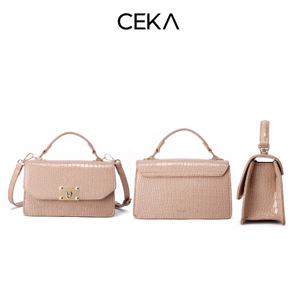 WAJIB PUNYA CEKA Tas Selempang Wanita Croco Hand Bag Terbaru Kekinian Original Branded - Elissa 2025