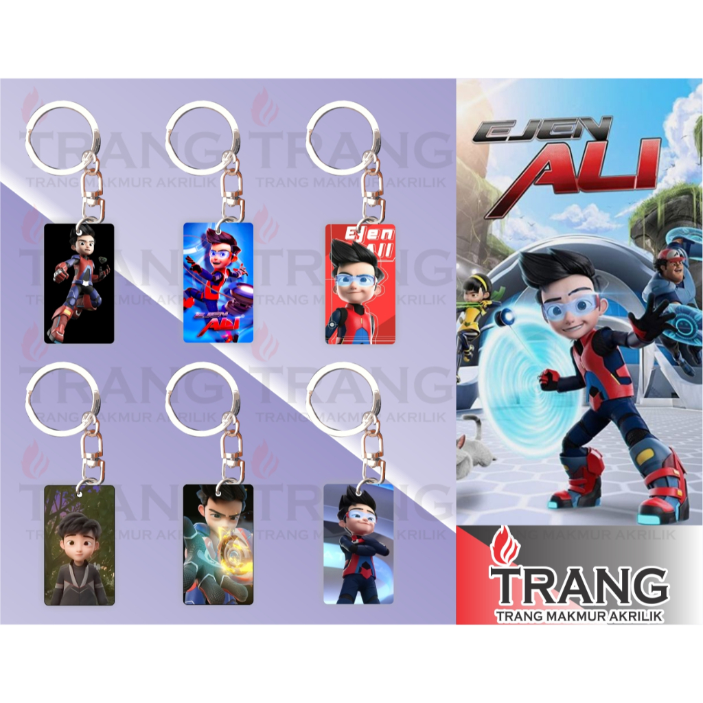 Gantungan Kunci Akrilik Ejen Ali / Keychain Acrylic Ejen Ali