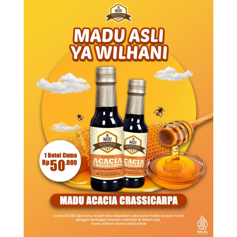 

madu acacia wilhani murni 100%