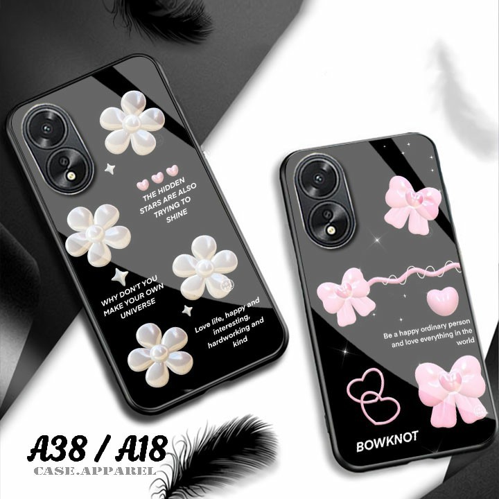 Case Oppo A18 A38 - Softcase - Casing terbaru - Softcase kaca Oppo A18 A38 - Kesing hp Oppo A18 A38 