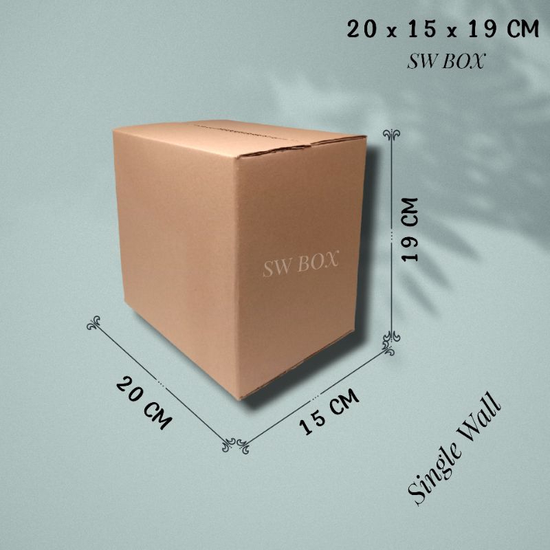 

Kardus Ukuran 20x15x19 CM Box untuk packing ST