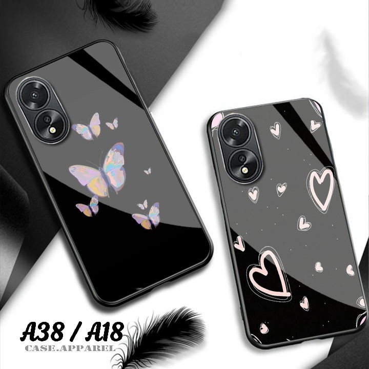 Case Oppo A18 A38 - Softcase - Casing terbaru - Softcase kaca Oppo A18 A38 - Kesing hp Oppo A18 A38 