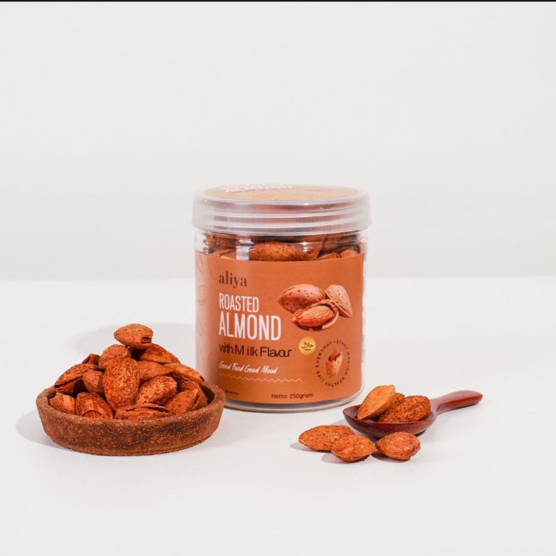 

Aliya - Roasted Almond Almond Cangkang Snack Makanan Ringan Susu 250 gr