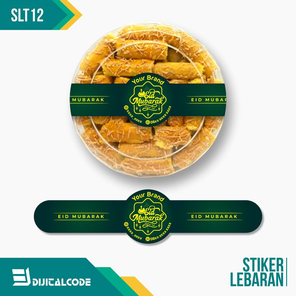 

SLT12 Stiker Label Parcel Segel Toples Kue Lebaran Idul Fitri