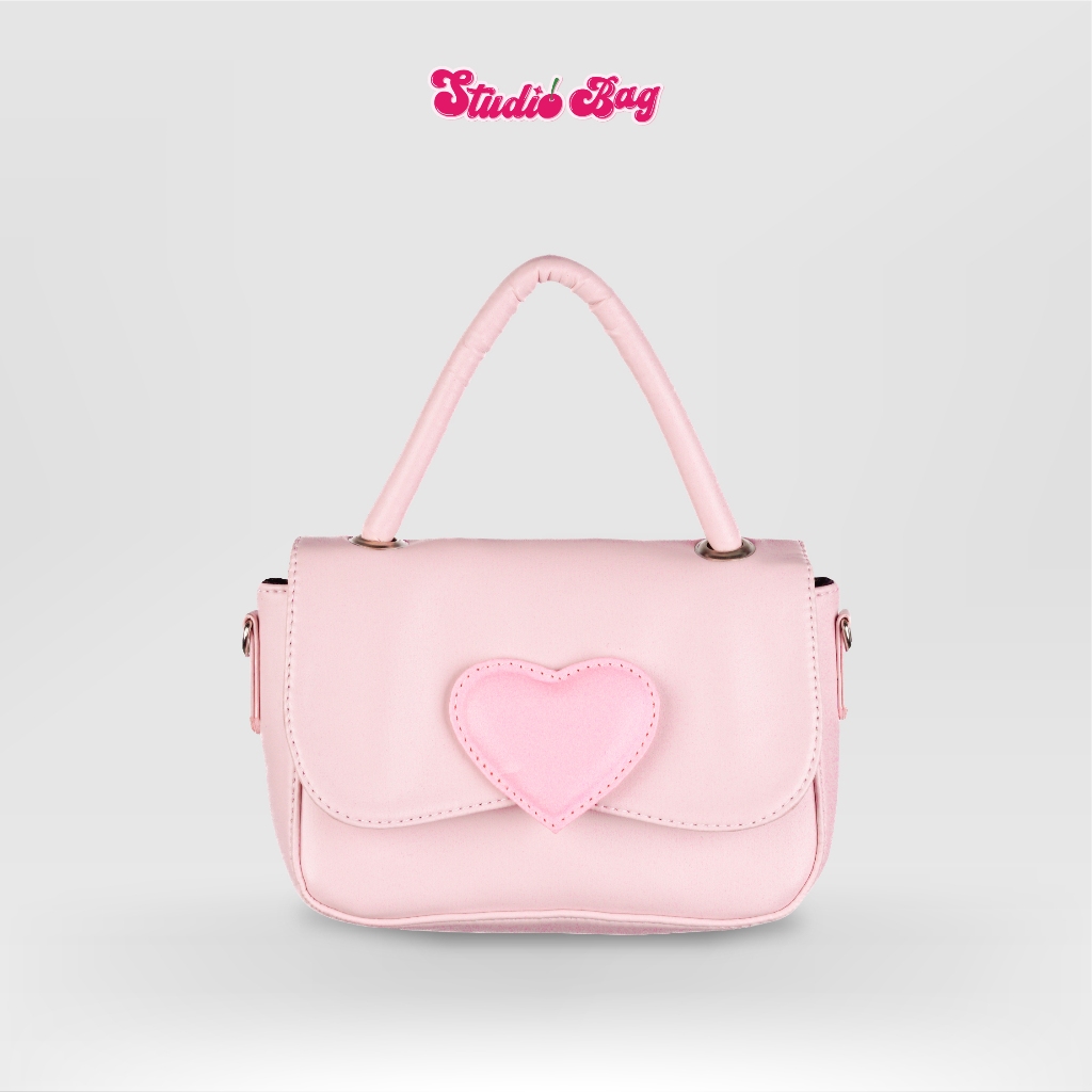 STUDIOBAG - SEPTHA Tas Selempang Bahu LOVE Slingbag Rantai Cewek Wanita Pink cute sling bag korea lu