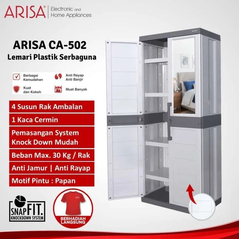 LEMARI PLASTIK SERBAGUNA ARISA CA 502