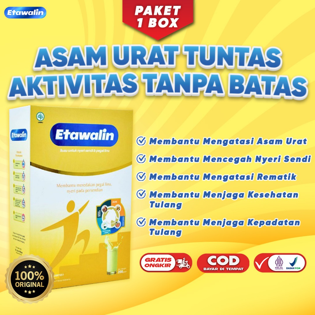 

Etawalin [Grosir] - Susu Kambing Etawa Atasi Masalah Tulang Sendi, Rematik & Asam Urat