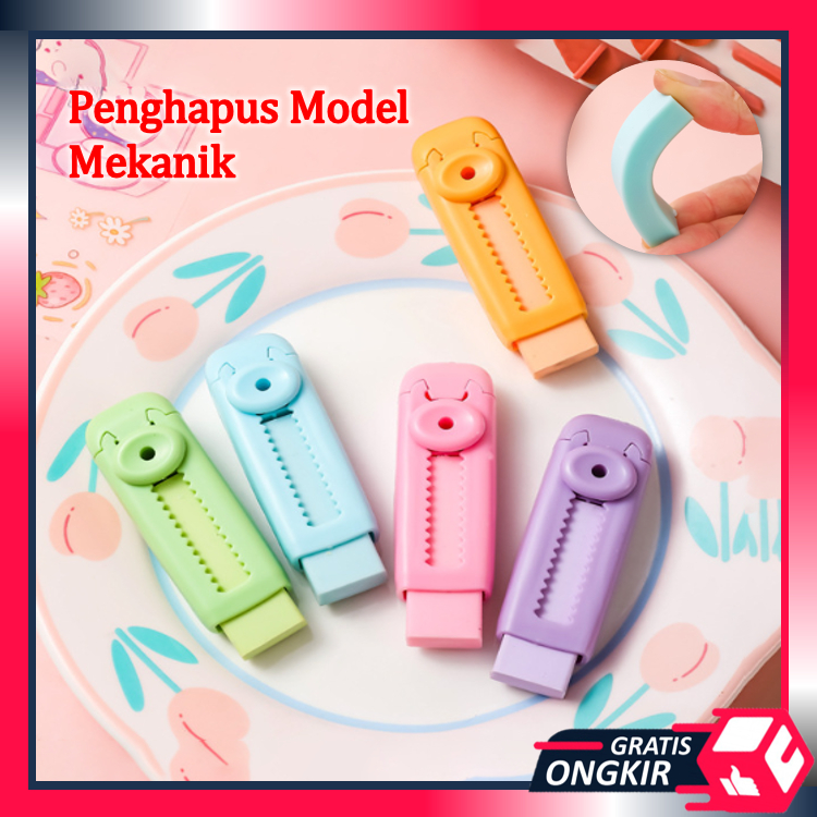 

Gratis Ongkir - S5998 Penghapus Mekanik / Hapusan Mekanik Warna Lucu Tidak Meninggalkan Serpihan / Perlengkapan Sekolah Alat Tulis