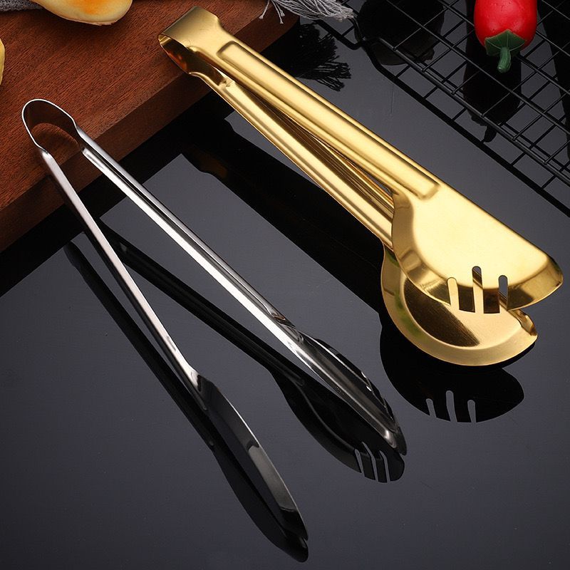 Food Clip Stainless Steel / Capit Makanan Tongs Gold Stainless Capitan Makanan / Capitan Kue /
