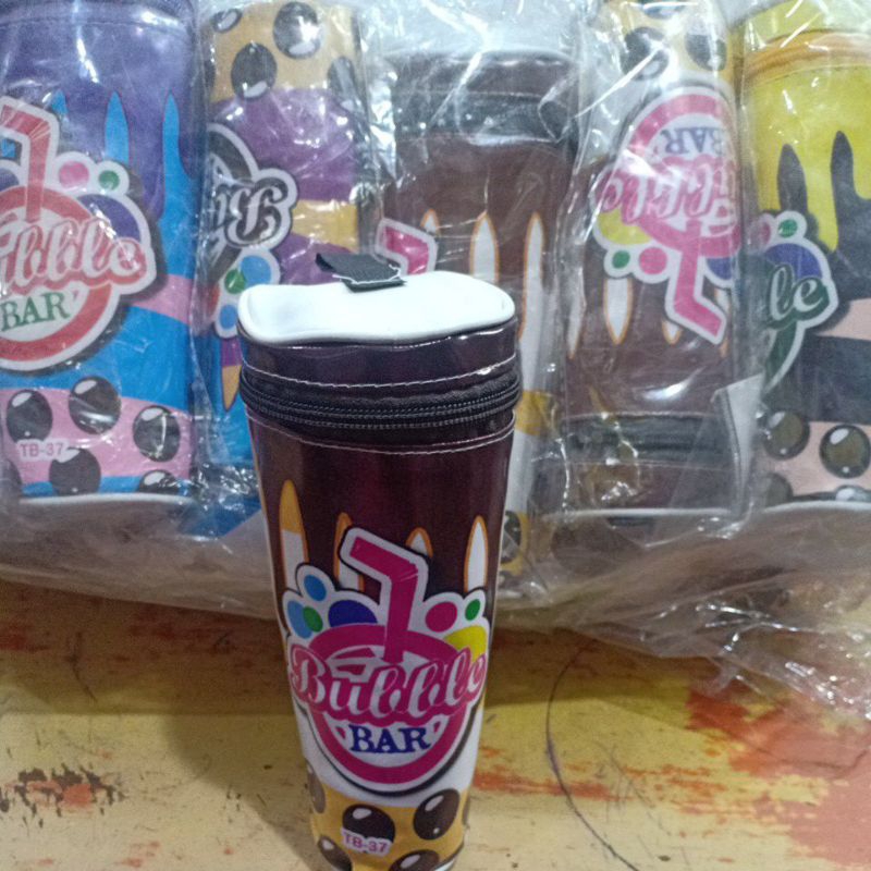 

Kotak Pensil/ Pensil Case/ Tempat Pensil Kain Reseleting Motif Bubble