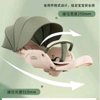 Floweryid Baobaohao V21 Stroller Baby Up To 50 Kg Stroller Kursi Makan Bayi