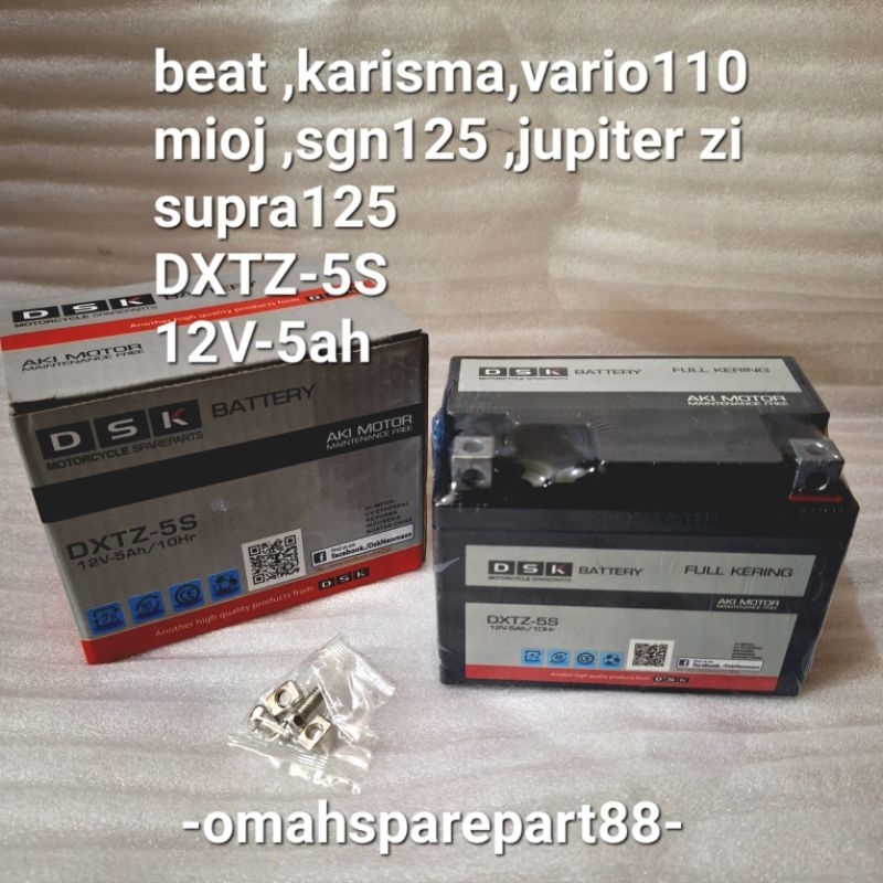 aki dxtz -5s beat vario 110 supra 125 kharisma jupiter zi sgn 125 dsk
