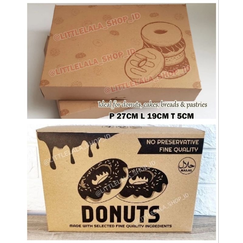 

DONUT BOX/KOTAK DONAT ISI 6 SIZE 27CMX19CMX5CM/KOTAK DONAT KAPASITAS 6PCS/CAKE BOX/BREAD BOX/KOTAK KUE DAN ROTI/DUS MAKANAN FOOD GRADE HALAL