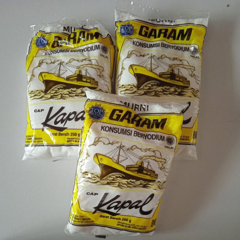 

Garam dapur cap Kapal 250g