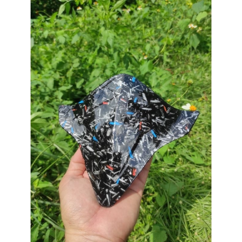 Visor Beat Deluxe, Visor Karbon Forged Honda Beat 2020-2024. Karbon celup bukan stiker