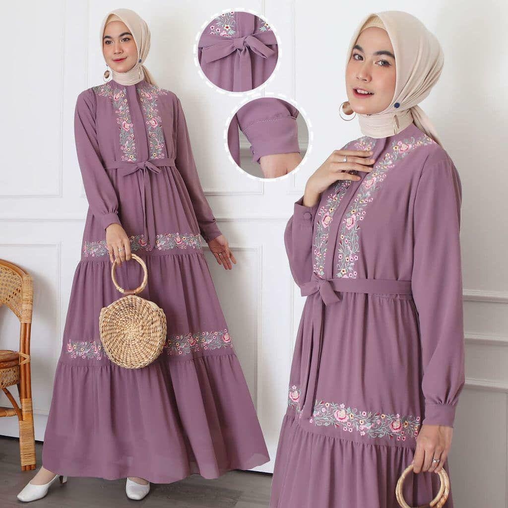 Toko Baju Murah ID | Gamis Origial | Natasya Maxi Dress | Gamis Ceruty Babydoll | Pakaian Wanita | D