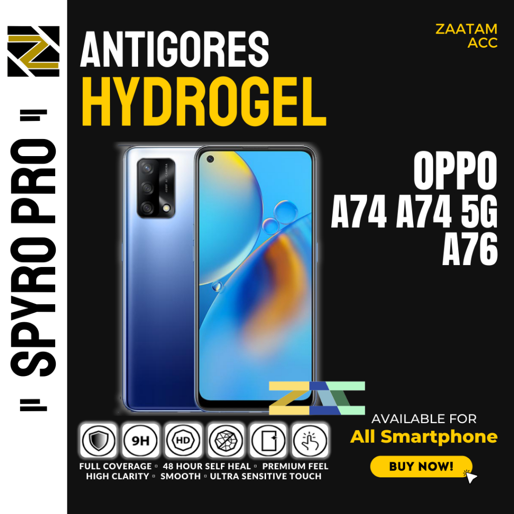 ANTIGORES PREMIUM HYDROGEL OPPO A74 A76 5G SCREEN GUARD PROTECTOR
