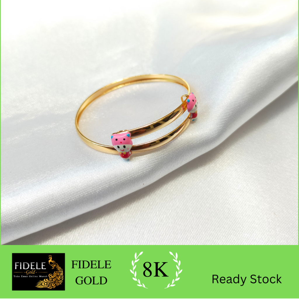 Gelang anak emas 8K asli murah Surabaya kado anak emas