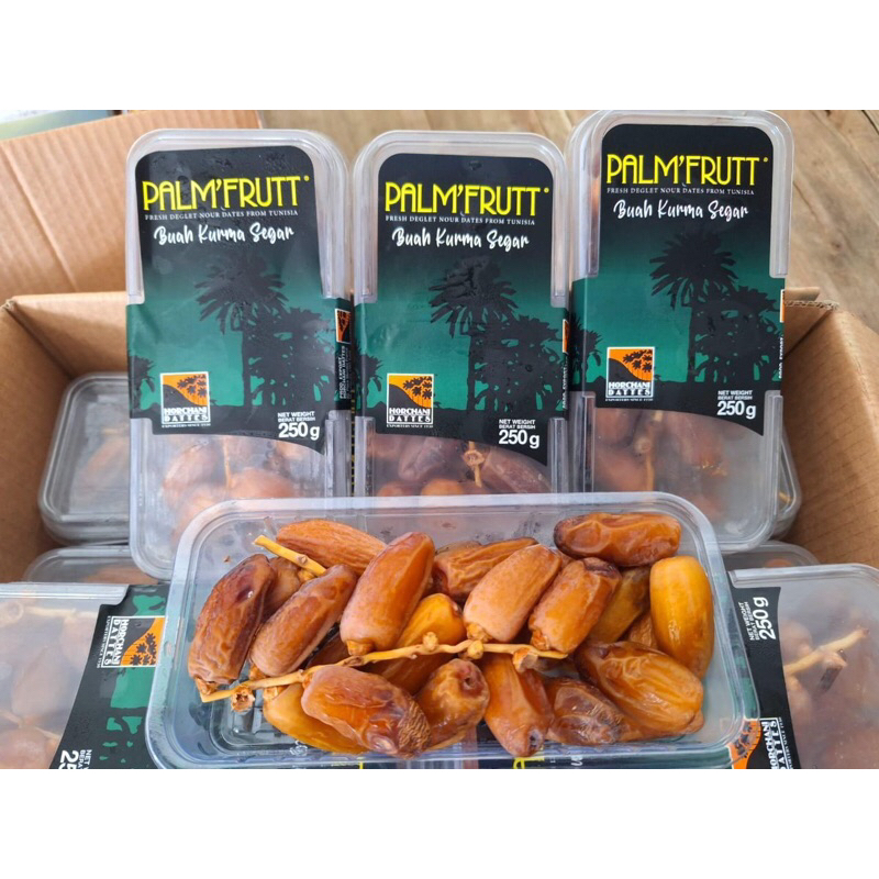 

Kurma Palm Fruit Berat 250gram Punnet Tangkai Asli /pack