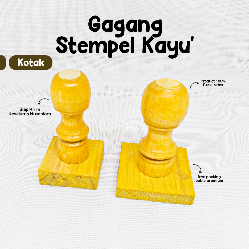 

[NEW] GAGANG STEMPEL KAYU KOTAK PERSEGI 25X25 35X35 40X40 50X50