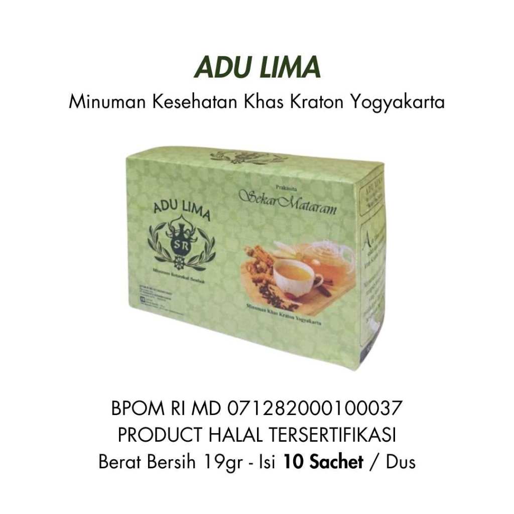 

Adu Lima (Box) | Minuman Kesehatan Khas Kraton Yogyakarta