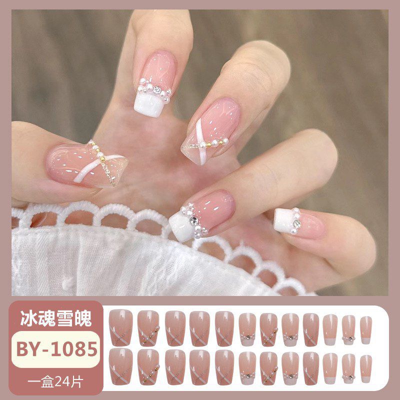 (24pcs) Kuku Palsu Aesthetic/Nail Art/Fake Nail Aesthetic