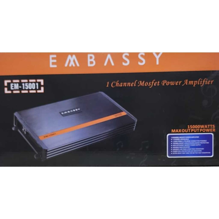 POWER MONOBLOCK EMBASSY 1500.1D class D,,tenaga super badak ORIGINAL