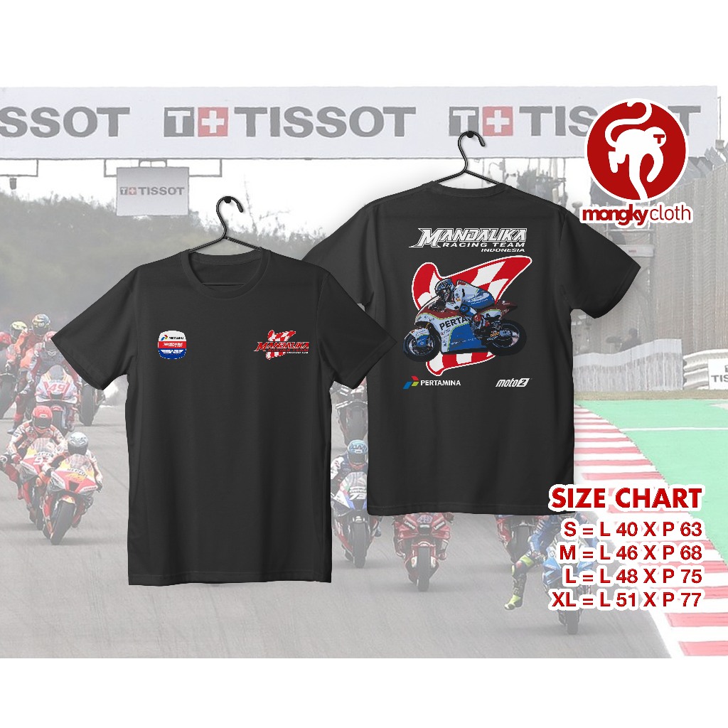 KAOS MOTOGP MOTO2 MANDALIKA PERTAMINA RACING DESIGN