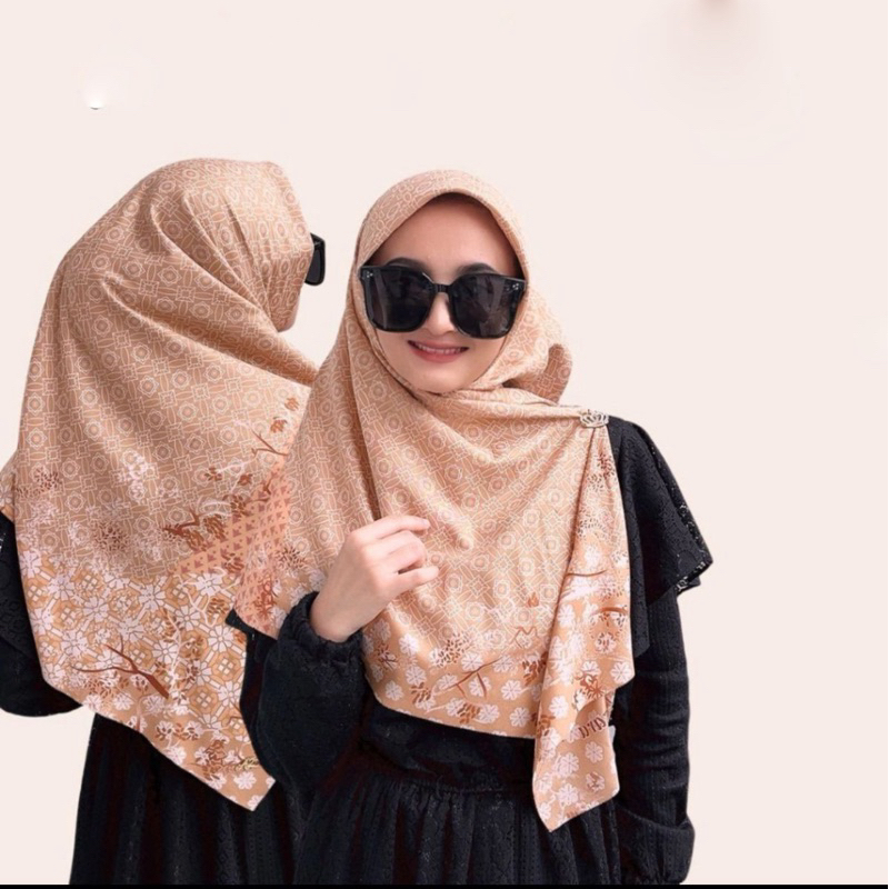 JILBAB HIJAB VOAL CHROMIC SERIES | HIJAB SEGI 4 MOTIF | AZZURA SCARF | HIJAB BAHAN VOAL |  BUTTON SC