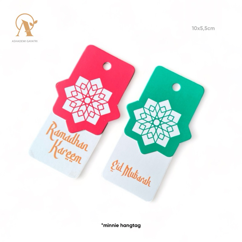 

MINNIE HANGTAG : 10pcs double hangtag ramadhan kareem / edi mubarak