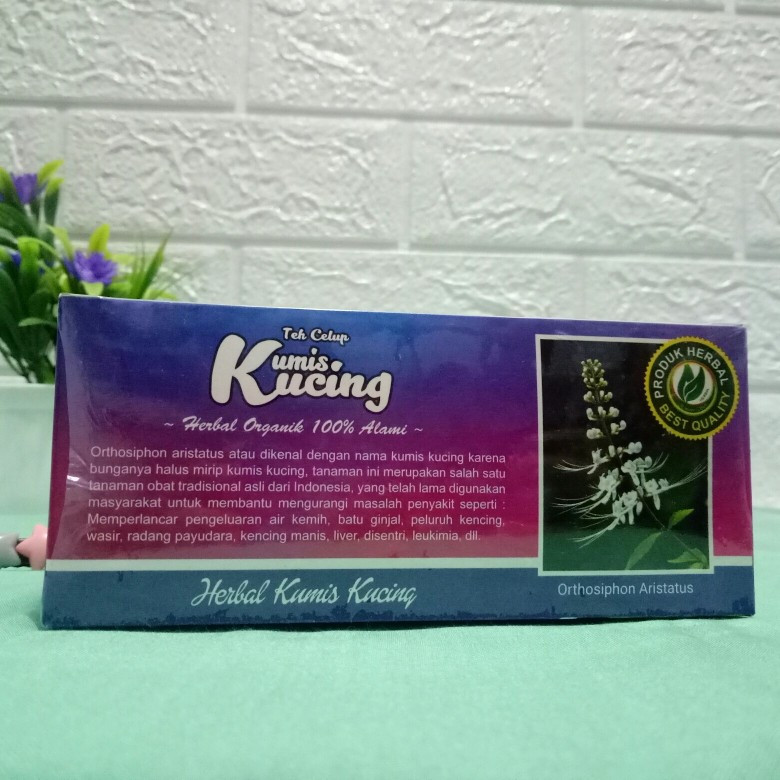 

Teh Celup Kumis Kucing Herbal Batu Ginjal Lancar Kemih Asli Original