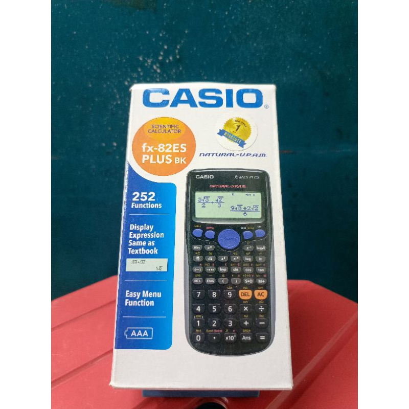 

KALKULATOR CASIO FX 82ES PLUS/CALCULATOR SCENTIFIC CASIO 82ES PLUS/ORIGINAL BY CASIO