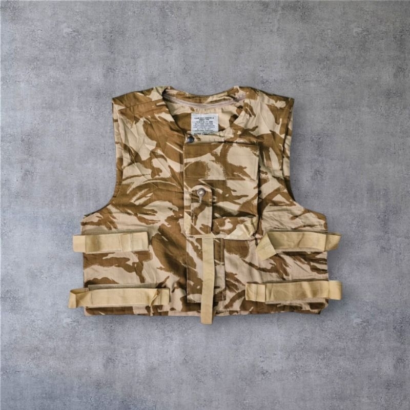 British flak Vest Nos Anyar / Baru Cover Body Armor Desert Camouflage DPMOriginal British Army