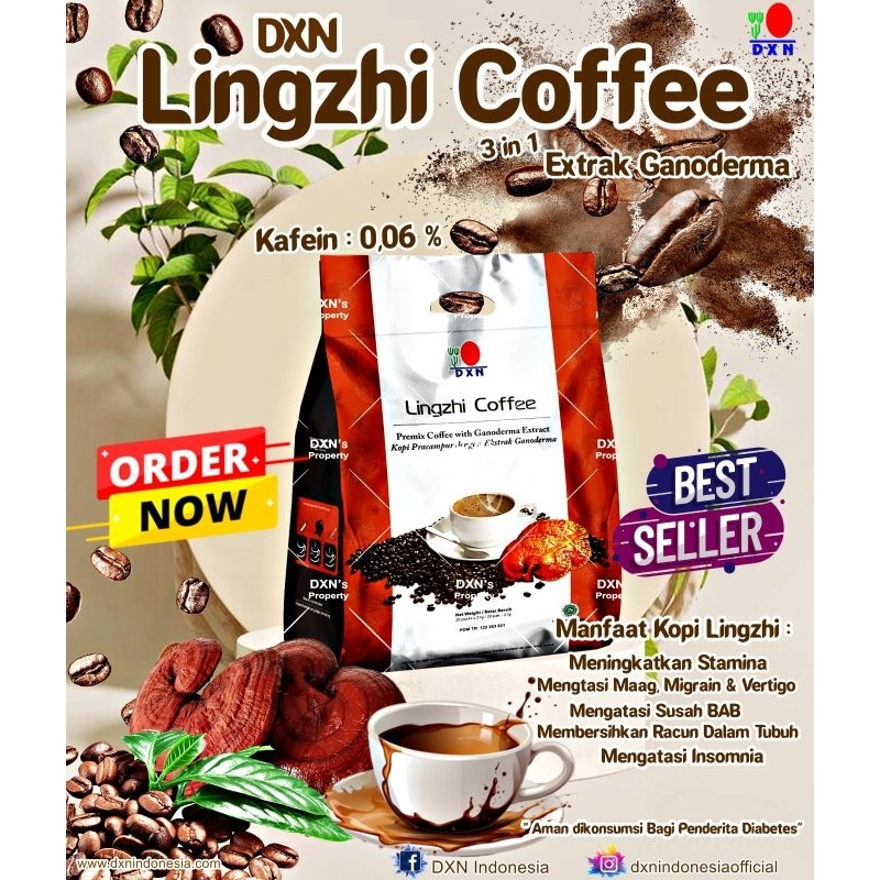 

lingzhi cofee 3 in 1 ( 1paket 5 bags @20sachet