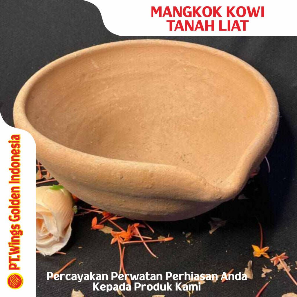 Kowi Lebur Logam Emas Perak Kuningan Tembaga Almunium  Mangkok Tanah Liat