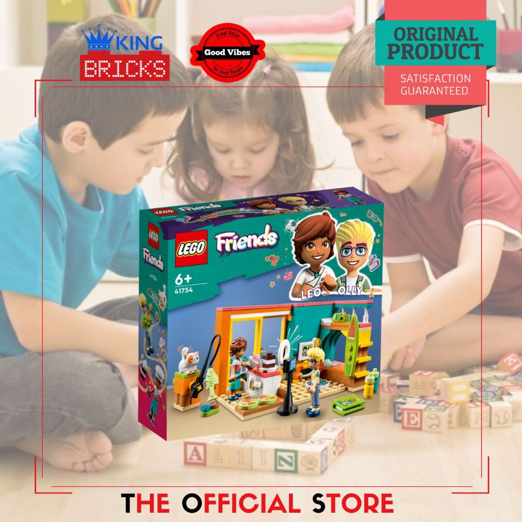 LEGO Original FRIENDS 41754 Leo Room - Mainan Anak Perempuan Cewek Rumah Laki Cowok