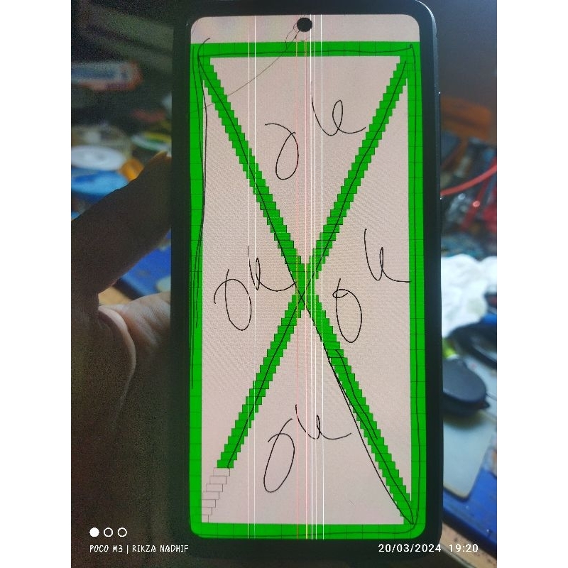 Samsung A71 second minus garis