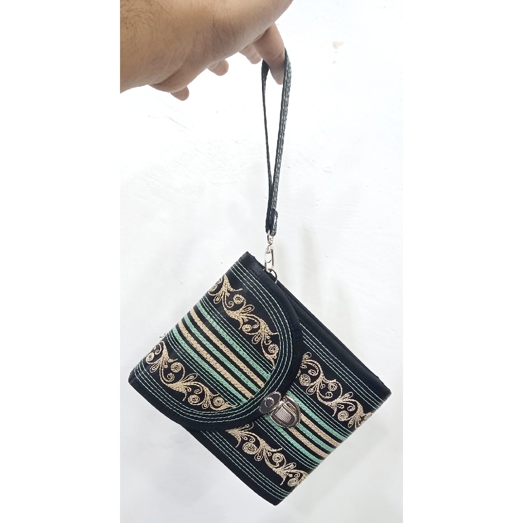 Tas Selempang Hp Etnik Motif Bordiran Khas Aceh