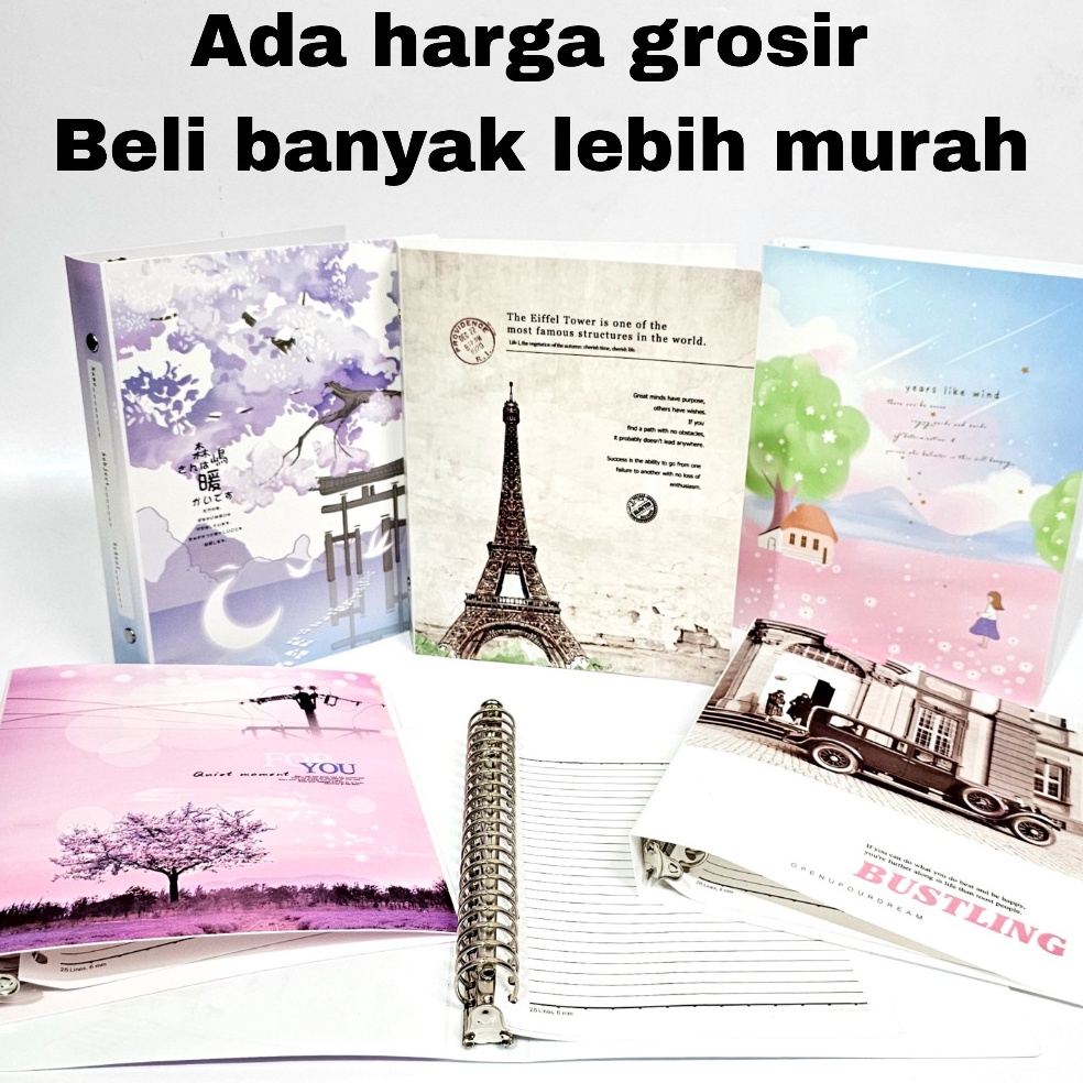 

RIS637 GROSIR SOS Binder Note WZA5 Printing 77725 Buku Ring Map BinderRing NoteBuku Binder