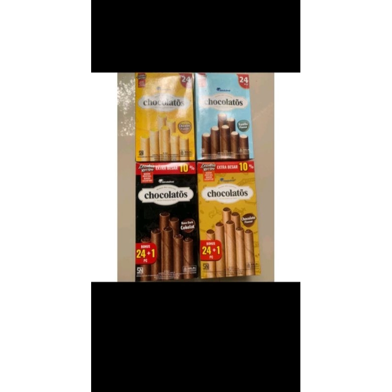 

Chocolatos Wafer Rolls Extra Besar