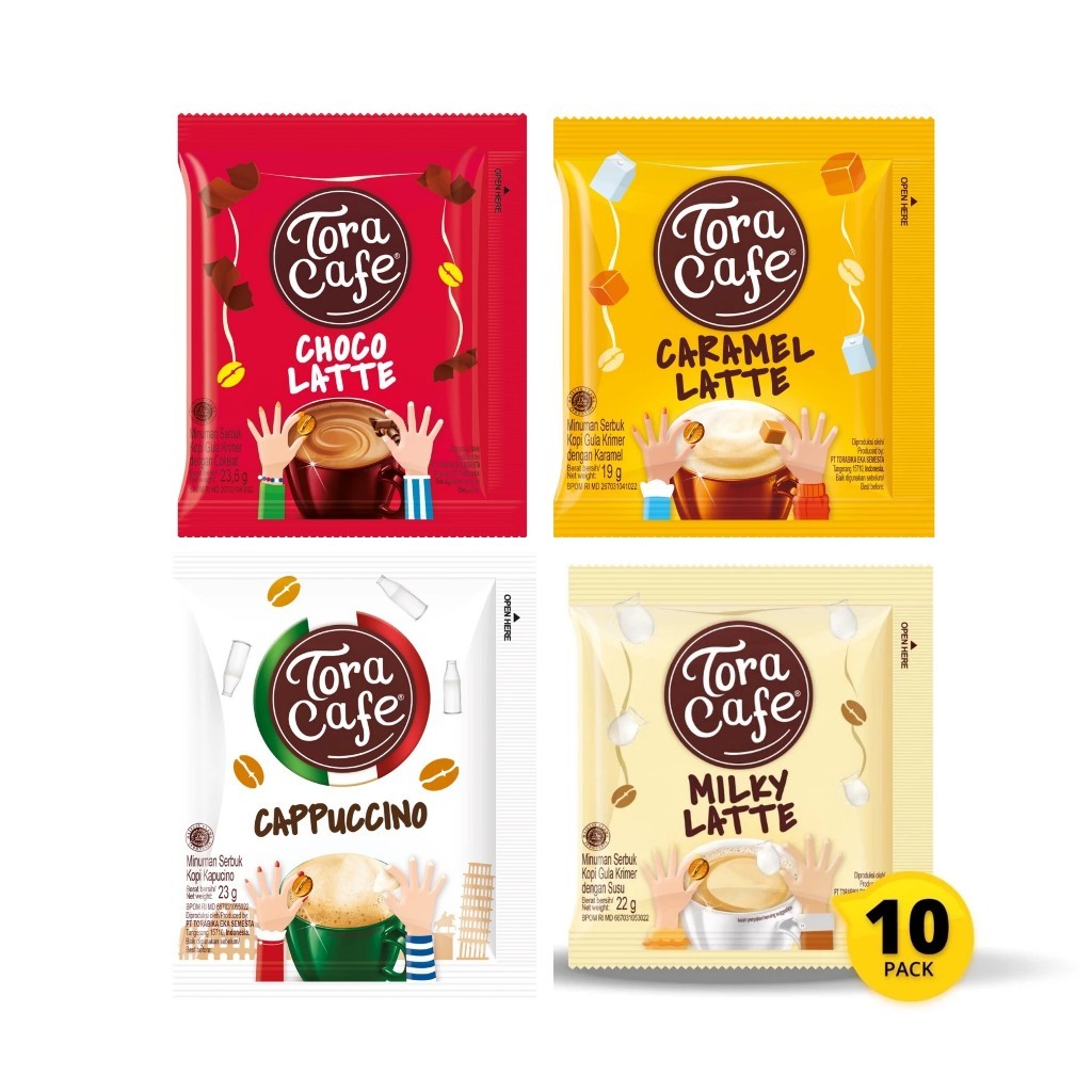 

TORACAFE RENCENG ISI 10 SACHET | KOPI TORACAFE CHOCO LATTE CARAMEL LATTE MILKY LATTE CAPPUCINNO