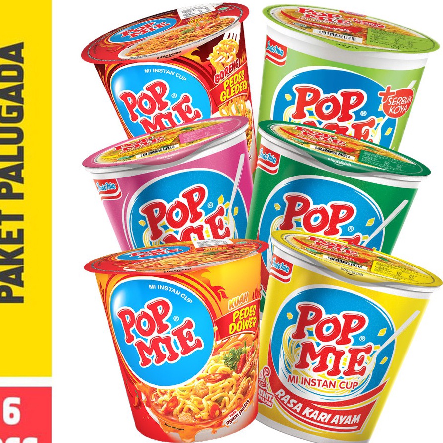 

55 COD Pop Mie Paket PaLuGaDa 6pcs 45gr