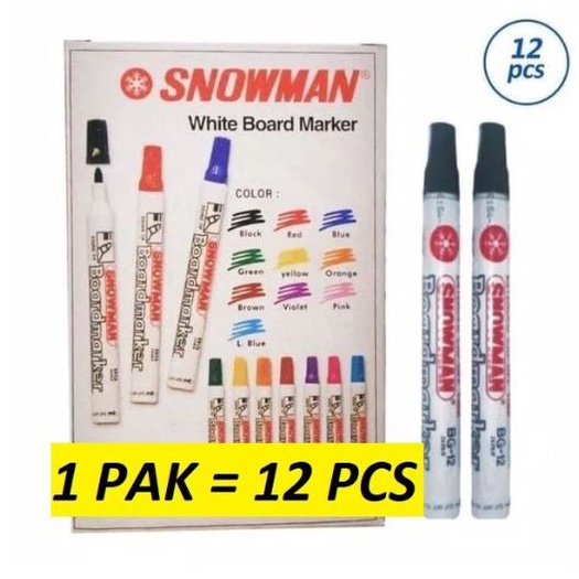 

GES344 GROSIRJAKARTA 12pc SPIDOL WHITEBOARD SNOWMAN BG 12 SEPIDOL PAPAN TULIS ABG 12 SPIDOL PAPAN TULIS BISA DIHAPUS