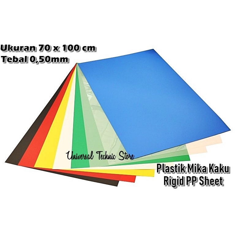 Top Produk Plastik Mika Kaku PP Cover Agenda Grosir 7cm x 1cm Tebal 5mm